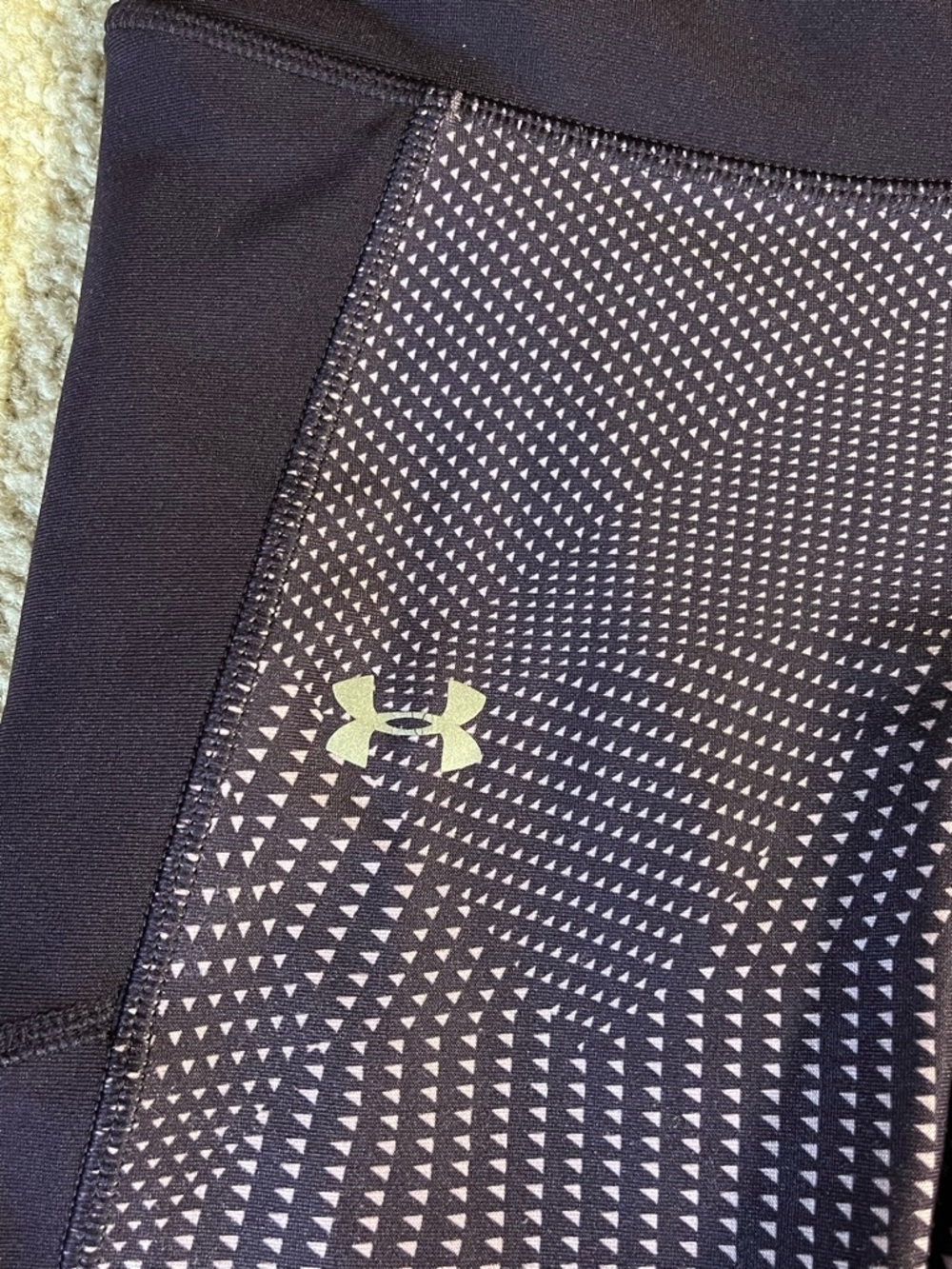 Under Armour Purple Patterned Active Set - Sports Bra & Leggings - Picture 6 of 9